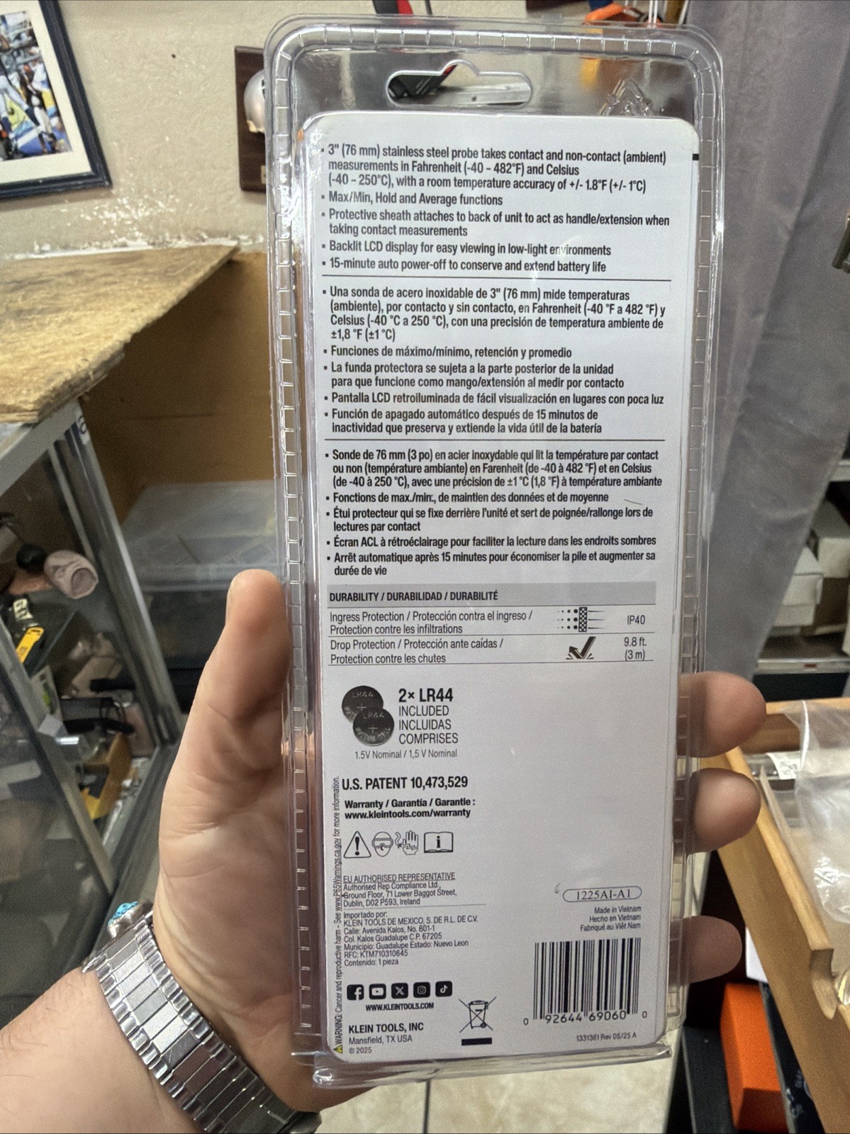 Klein Tools ET05 Digital Pocket Thermometer Probe Brand New Sealed