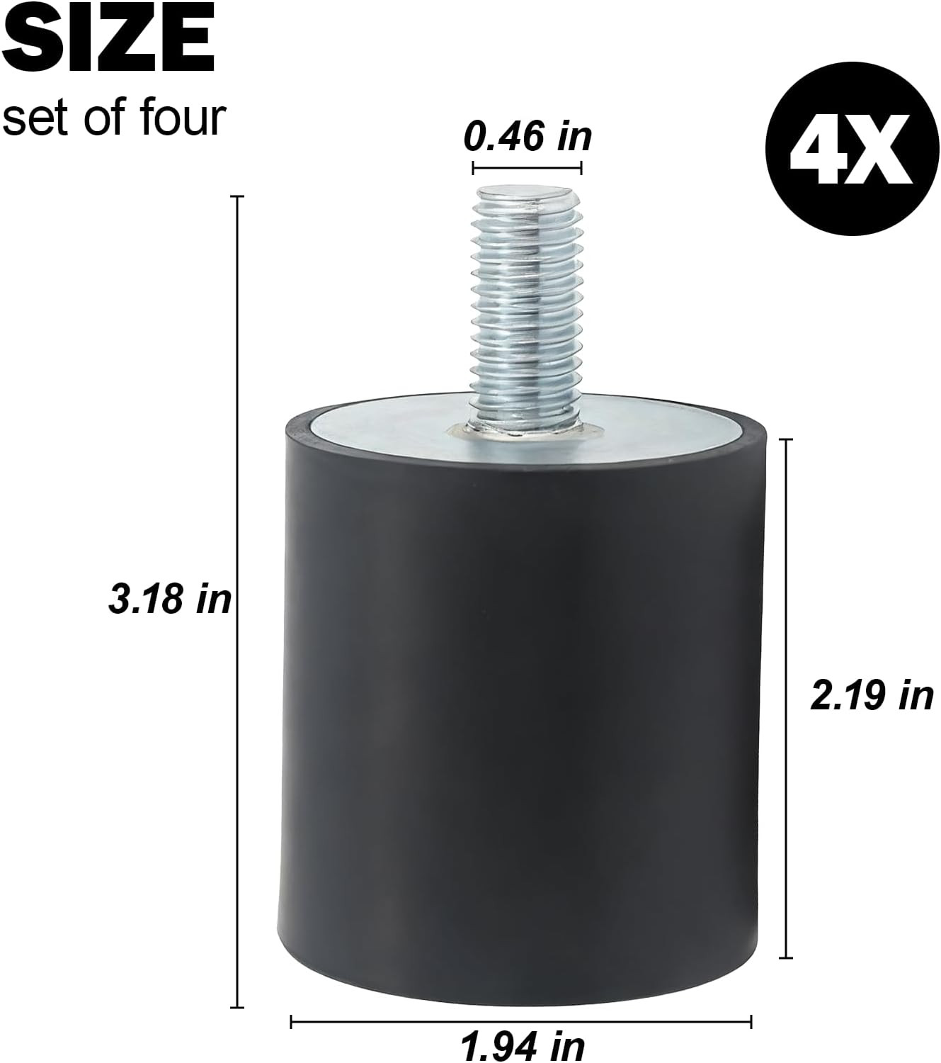 Tamper Rubber Shock Mount for Wacker Neuson Plate Compactor Rammer WP1540 WP1550