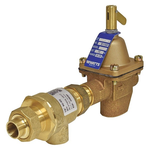 Watts B911s-M3 Comb Fill Valve/Backflow Preventor, 1/2In