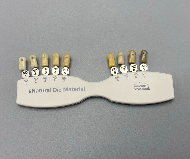 Dental Ivoclar Vivadent Dental Shade Guide Natural Die ND1-9 Color Bleach Teeth