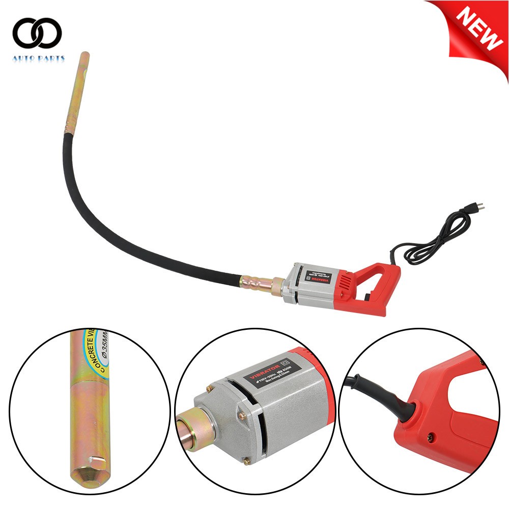 Power Concrete Vibrator Concrete Vibrabrater with 1.5m Copper Shaft 110V 1300W