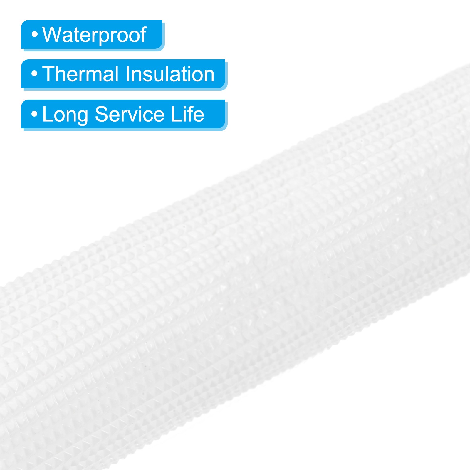 4.9ft Pipe Insulation Tube 3/4″ ID Insulated Foam Tube Handle Grip White