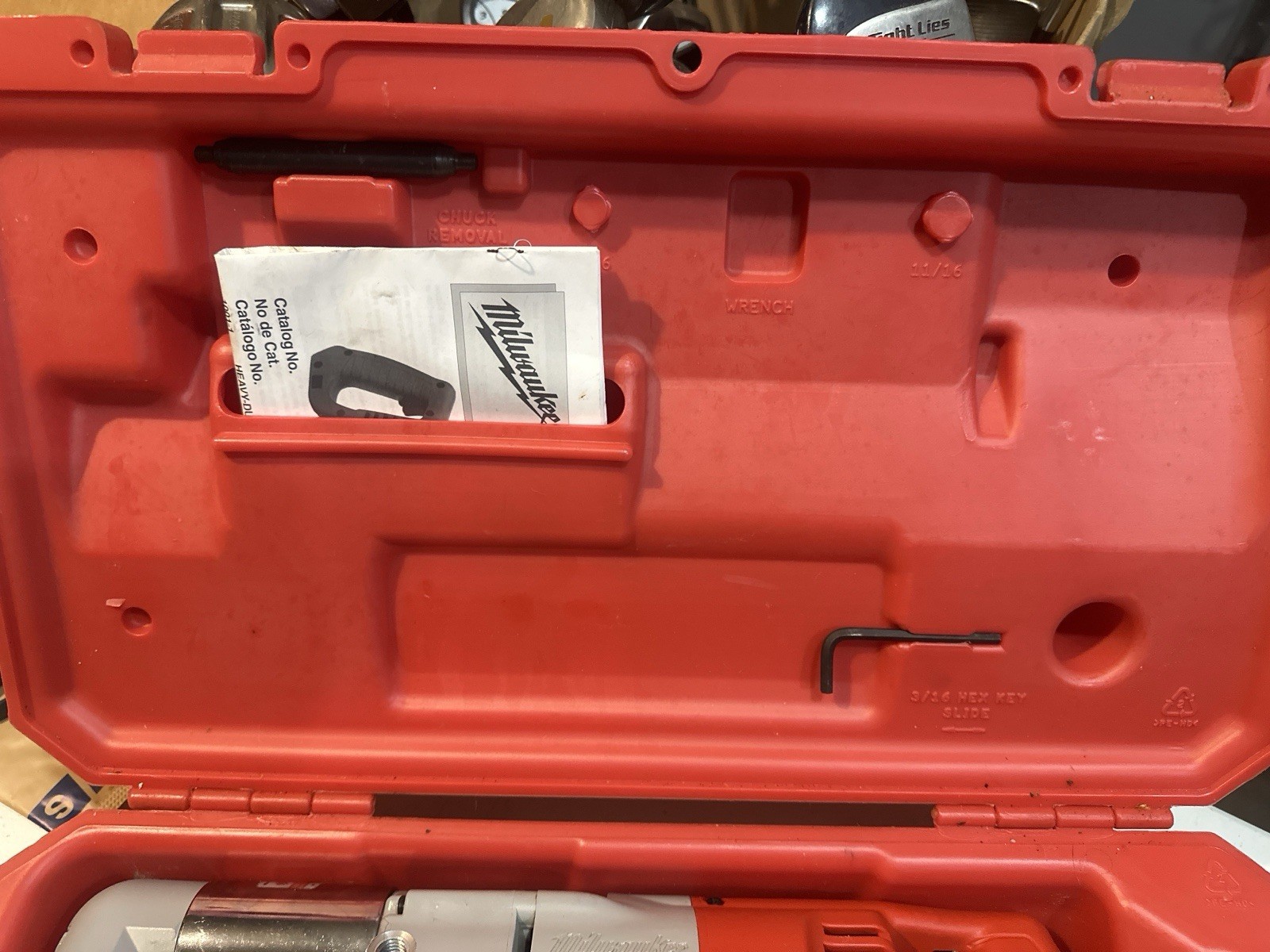 Milwaukee #1107-1 1/2″ Right Angle Drill Kit W/Hard Case 120V 7-Amp Corded Drill