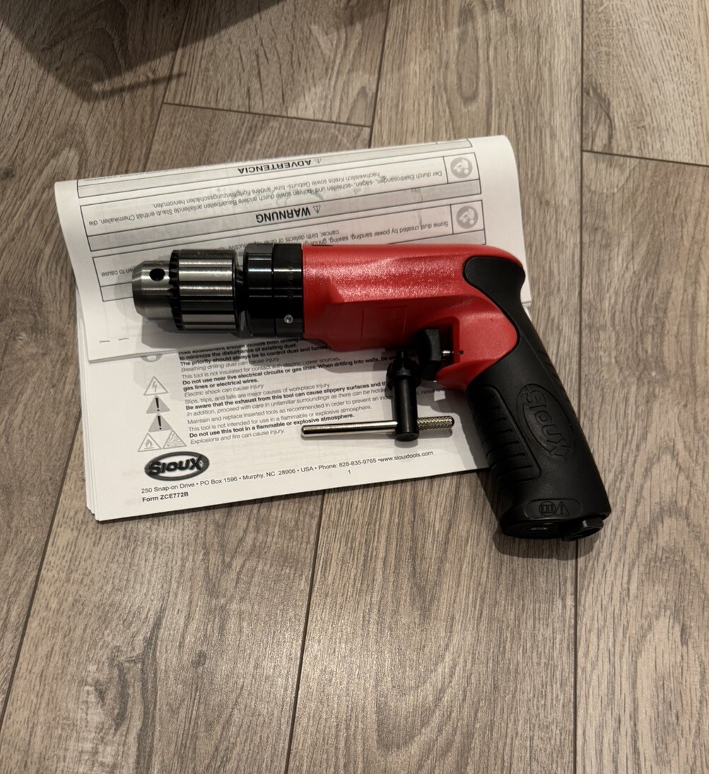 Brand New! Sioux SDR10P26N3 Pistol Grip Drill 1 HP 2600 RPM 3/8″ Chuck (dotco)