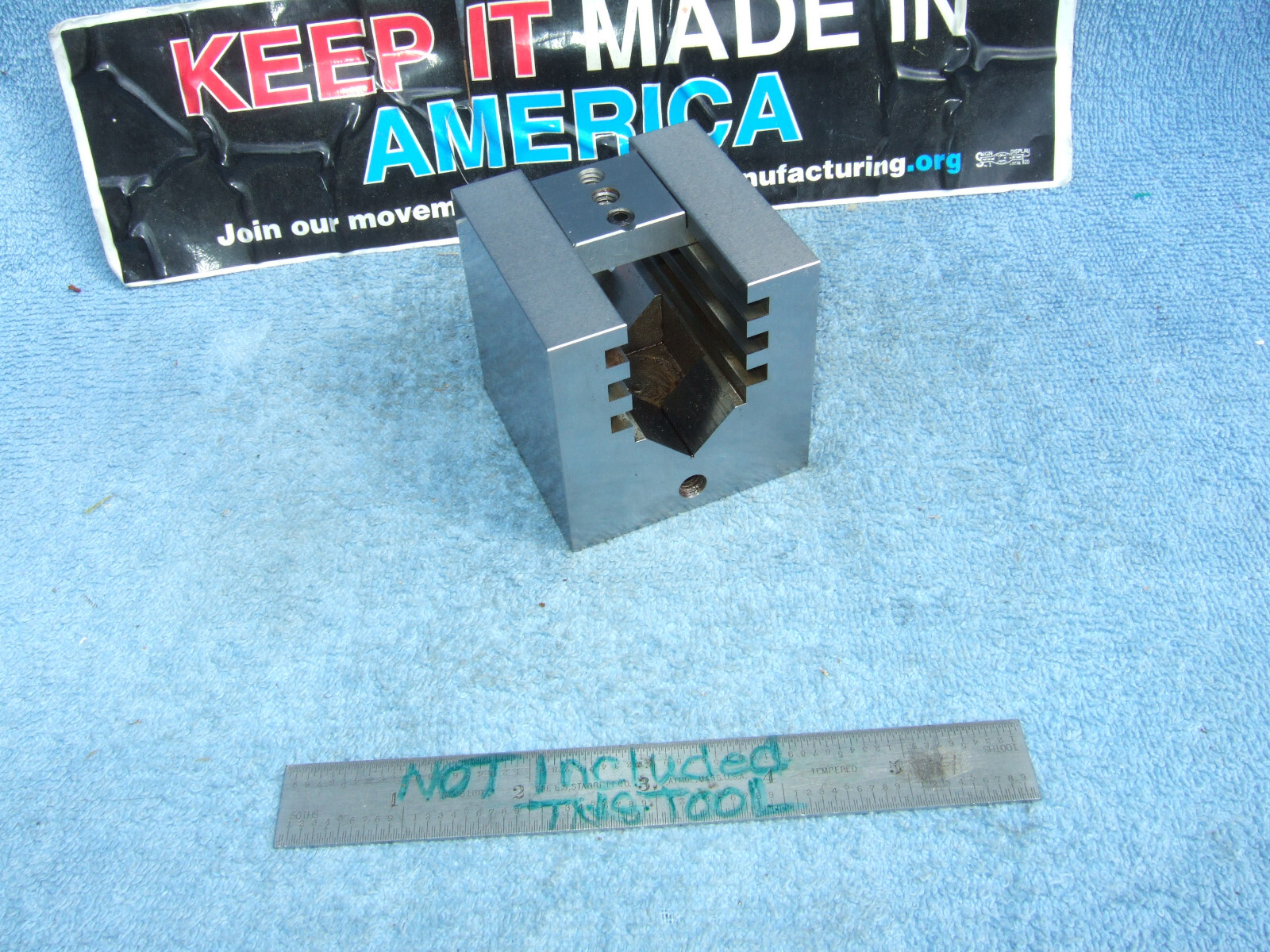 HERMANN SCHMIDT TYPE UCV W/CLAMP SQUARE GRIND V-BLOCK TOOLMAKER MACHINIST USED