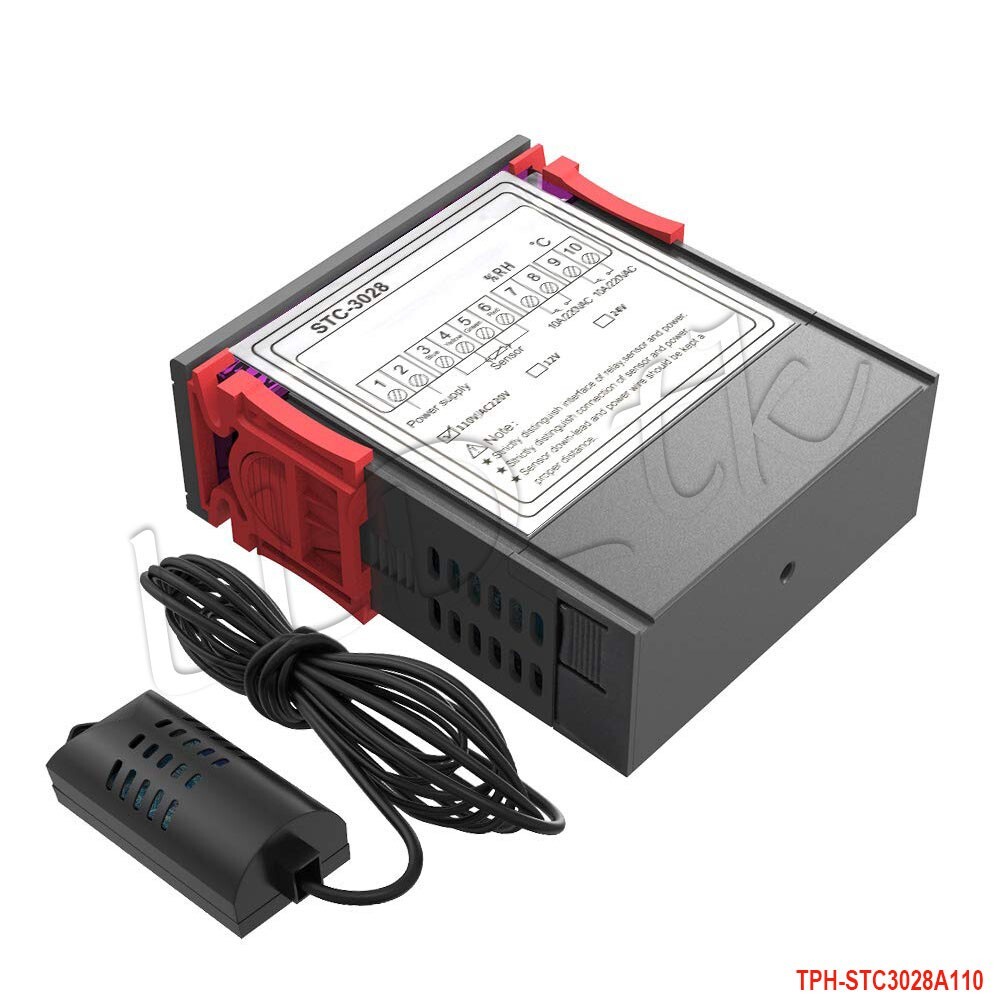 Digital Temperature Humidity Controller Switch Thermostat STC-3028 AC110-220V