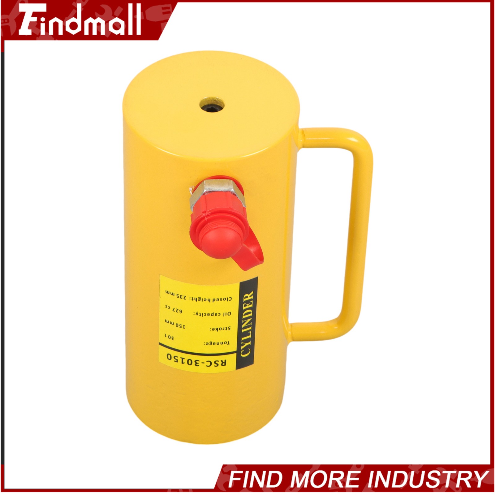 Findmall 30Ton Hydraulic Cylinder Ram Single Acting 6 Inch Stroke Lifting Jack