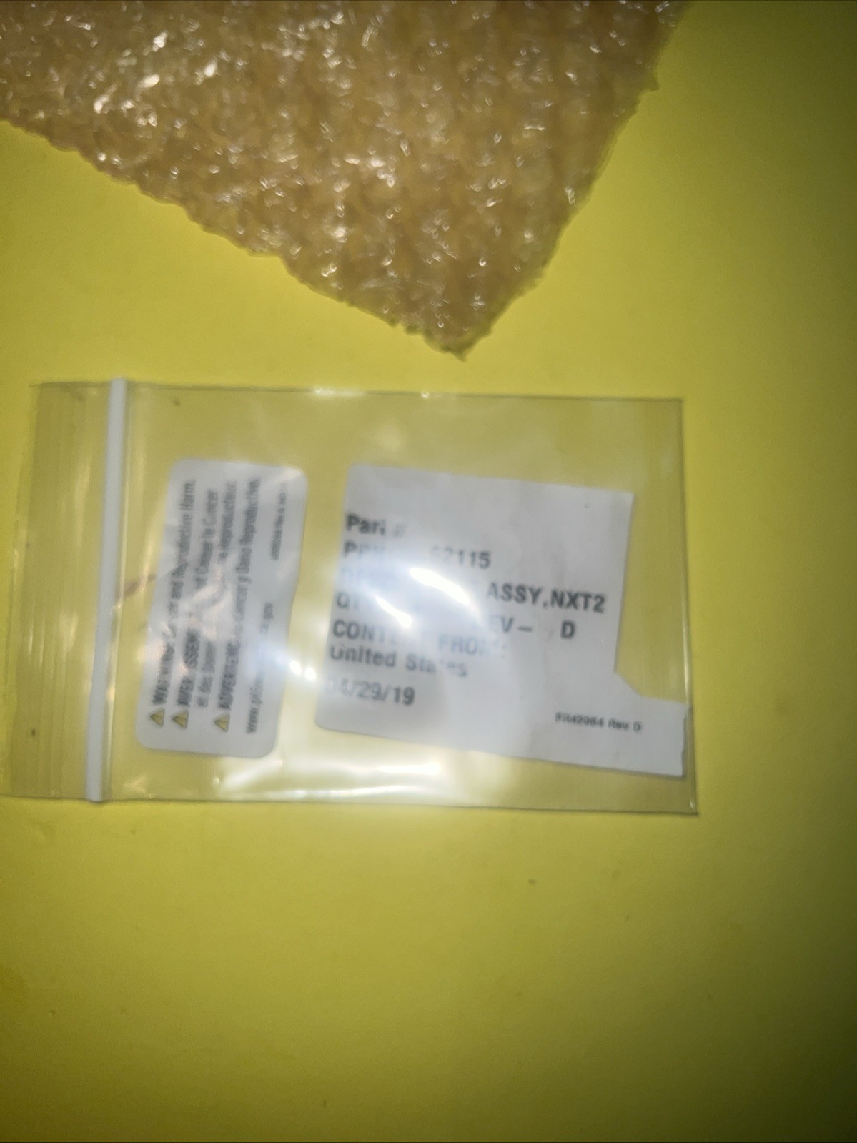 Pentair Fleck Model: 2750 NXT2 6060HzTimer Assy, PPN 62115, Rev D New/No Box