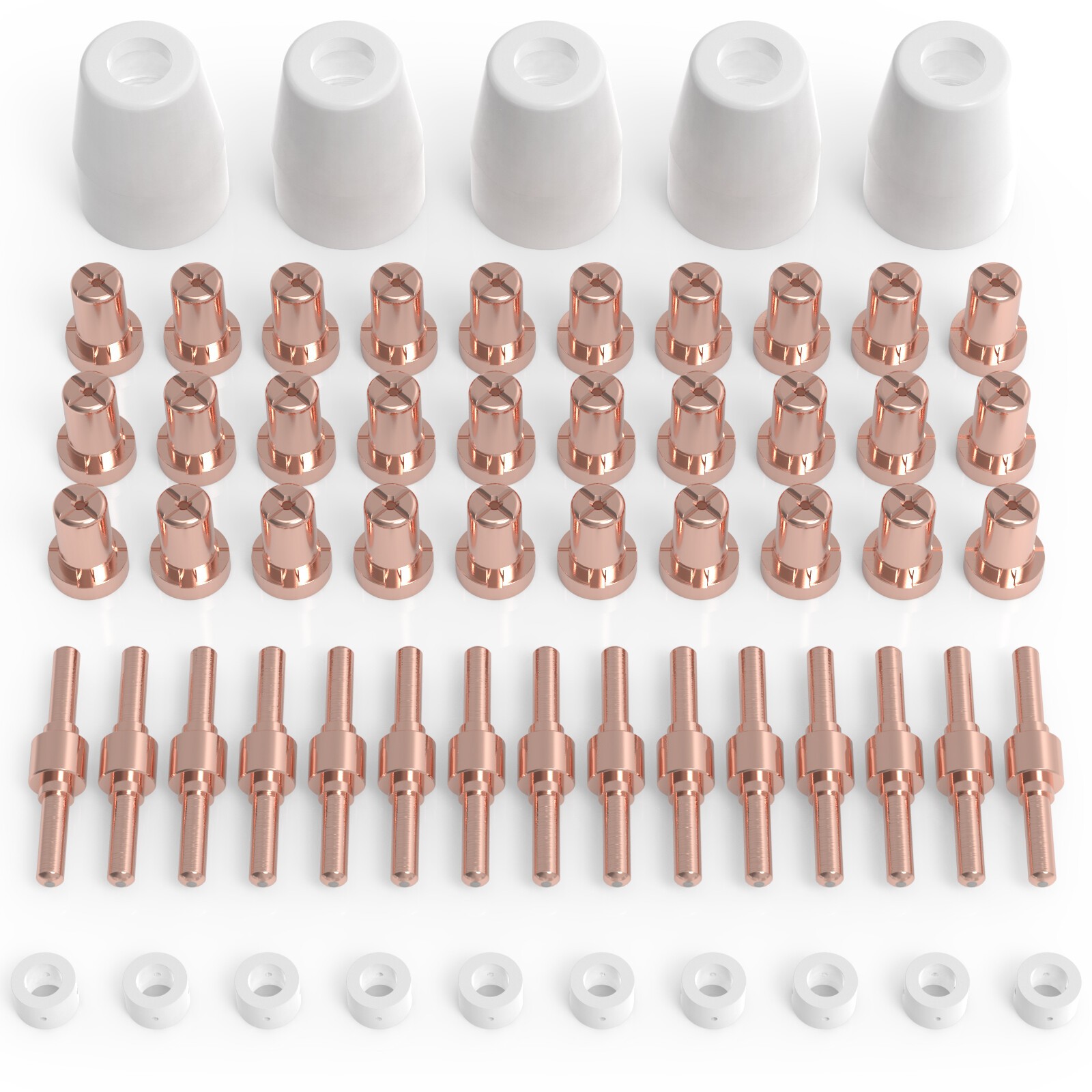 60pcs PT31 LG40 Plasma Electrodes Tips Consumables Fit CUT40 CUT50 CT312