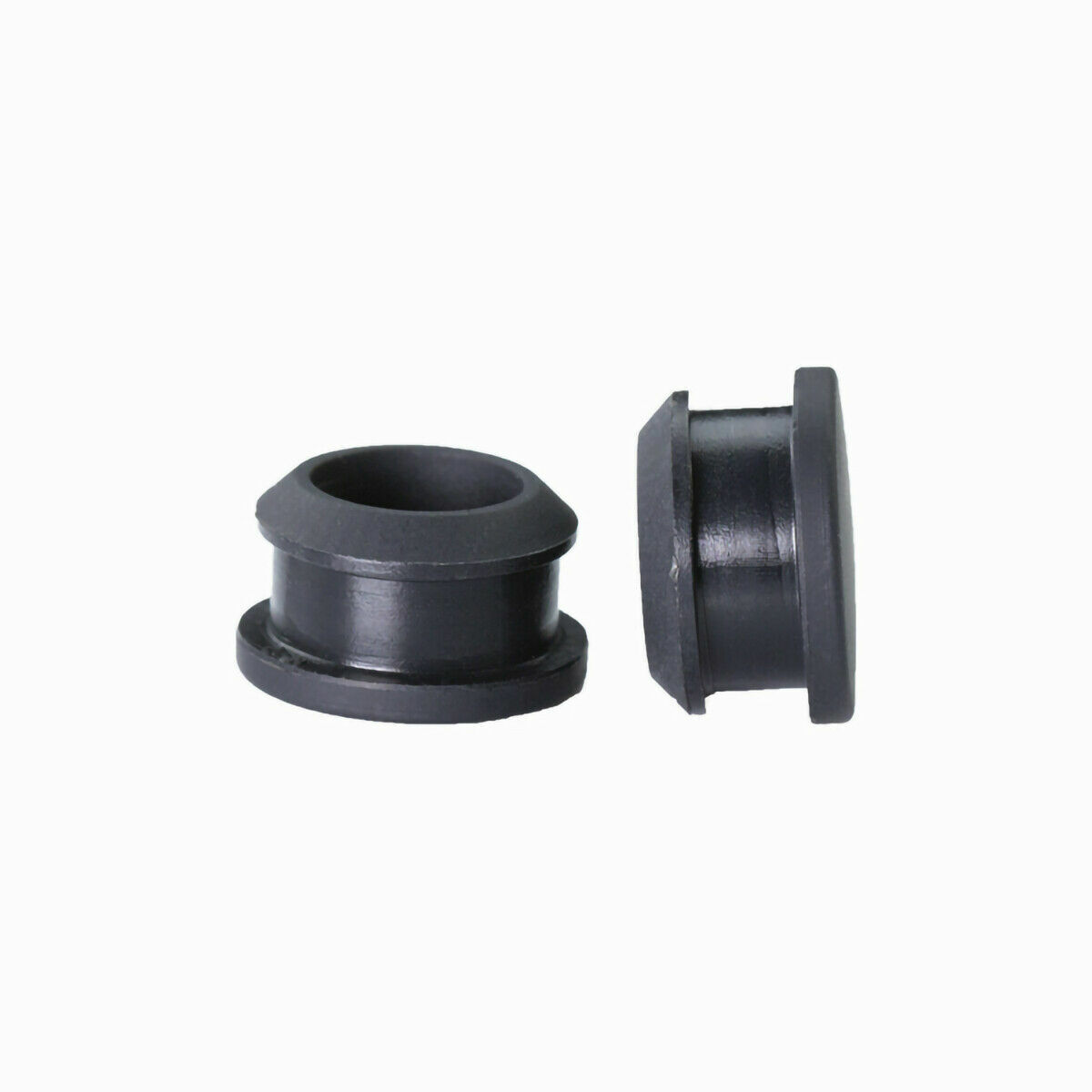 Black Snap-on Hole Plug 2.5mm~30mm Silicone Rubber Blanking End Caps Tube Pipe