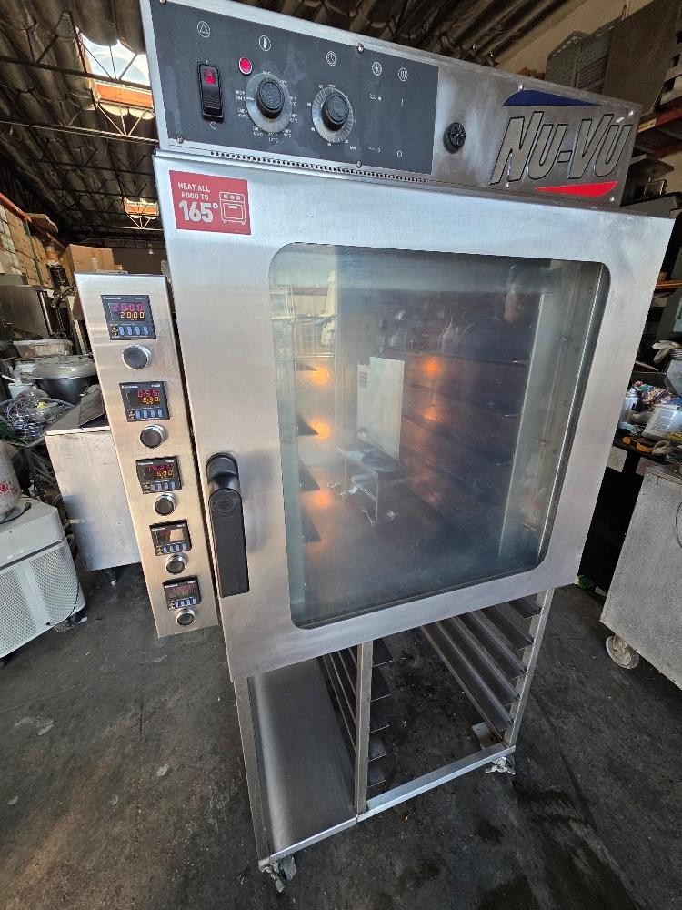 Nu‑Vu RM‑5T Single-Deck Countertop Convection Oven Stainless Steel Mobile Stand