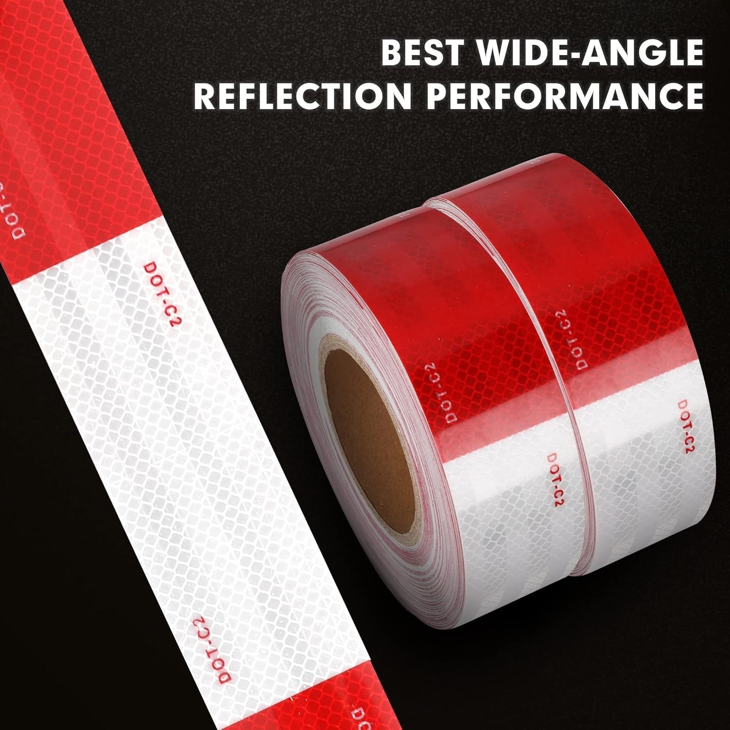 2 inch x 200 Feet Dot Reflective Tape Outdoor Waterproof High Visibility Safe…