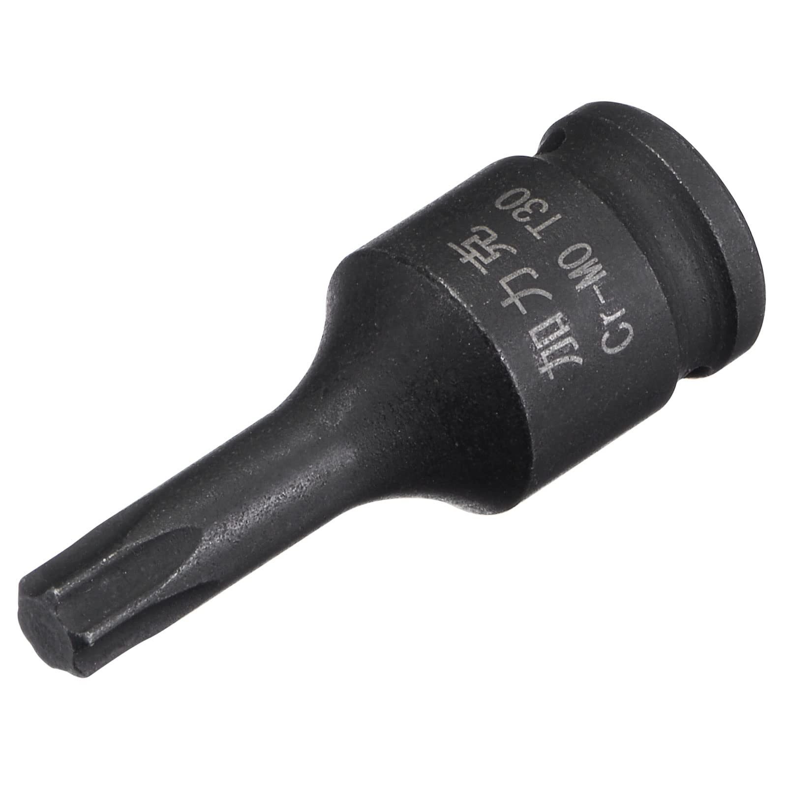 uxcell T30 Impact Torx Bit Socket, 1/4″ Square Drive 35mm Length CR-MO Metric Si
