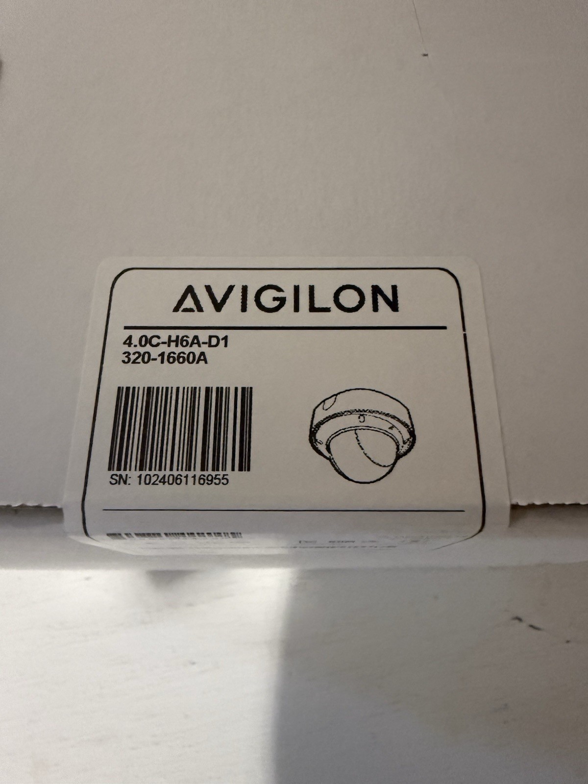 Avigilon 4.0C-H6A-D1 4MP Surface Mount Indoor Dome Camera (SEALED)