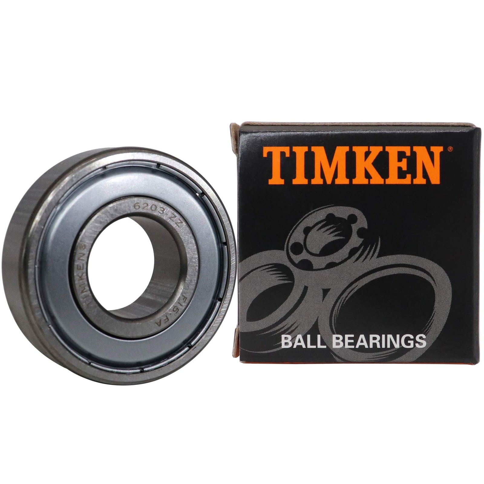 6203 2Z Single Row Radial Ball Bearings 17mm x 40mm x 12mm 2 Pack Metal Seal