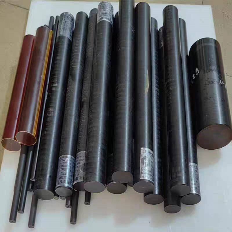 Black PEEK Rod Round Bar High Temperature Engineering Plastic 100mm 200mm Length
