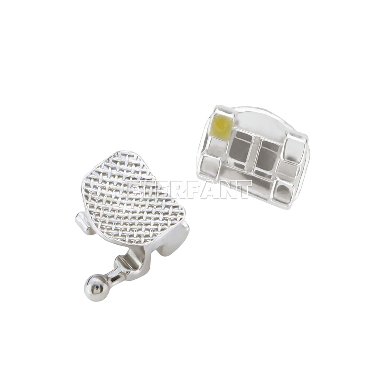 20PCs Dental Orthodontic Bracket Brace Metal Standard Mini Roth/MBT 022 345Hooks