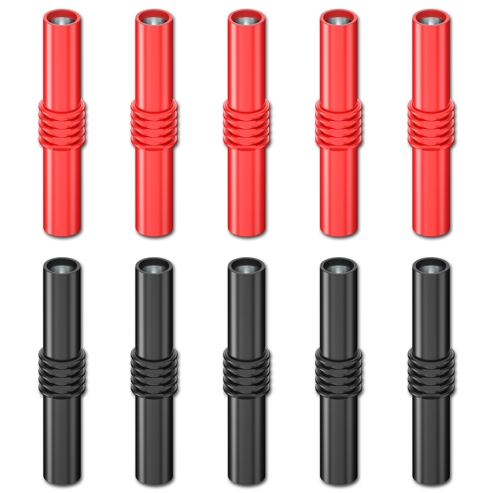 Peakelect Insulated 4mm Banana Female to Female Jack Socket Connector Adapter