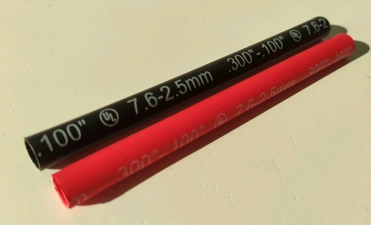 Qty. 5 Heavy-duty #14-8 AWG size Heat Shrink Tube, 6″ Long, 3/8″ I.D., Adhesive