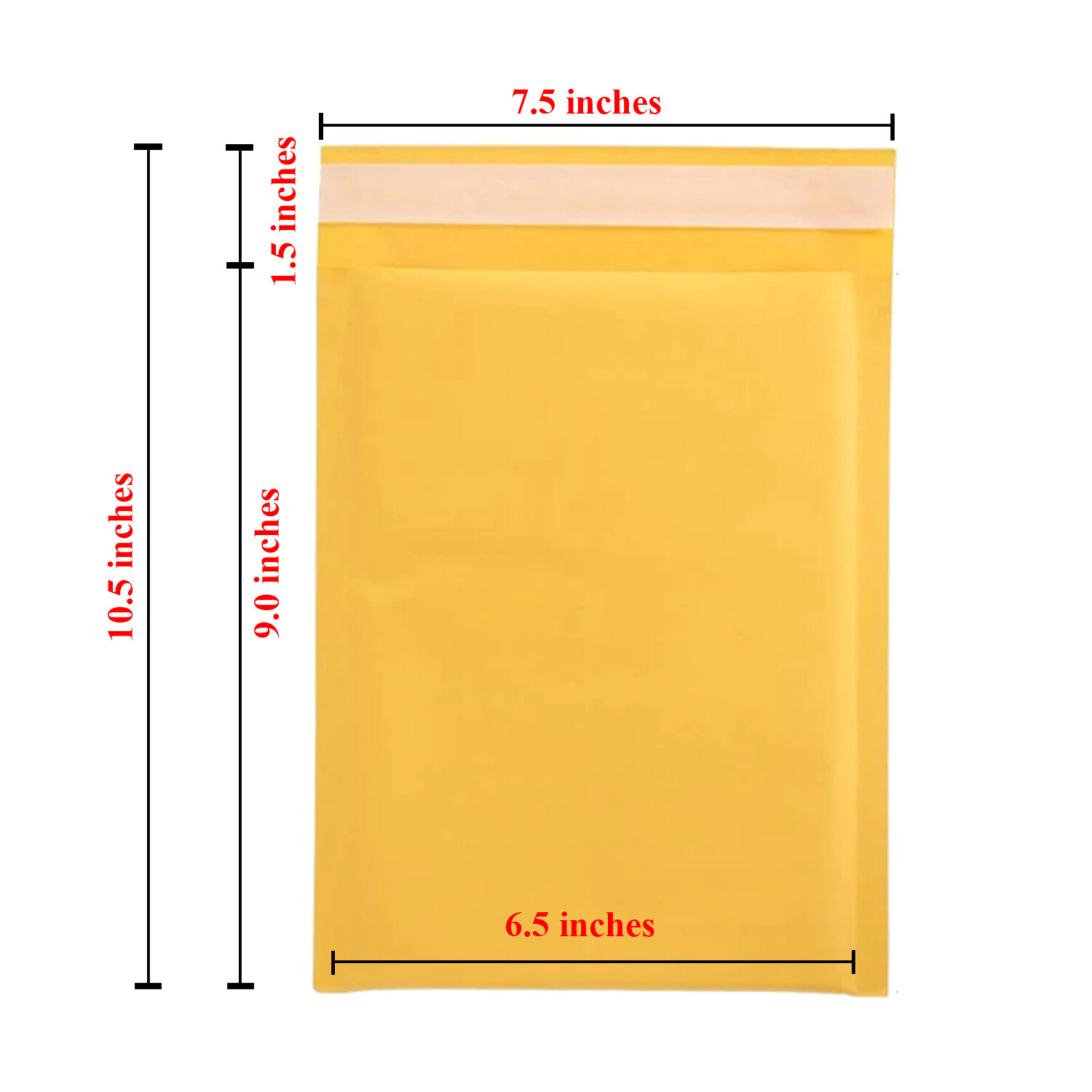 6.5″ x 9″ Kraft Self Seal Bubble Mailer Padded Envelope #0 100,250, 500,1000
