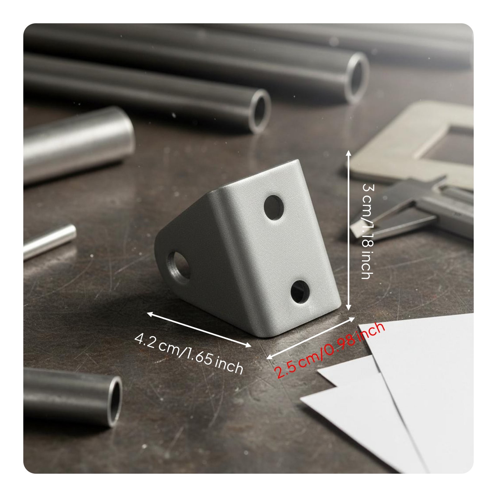 Double Hole Shock Mount Weldable Shock Absorber Fixing Bracket Sturdy Duty