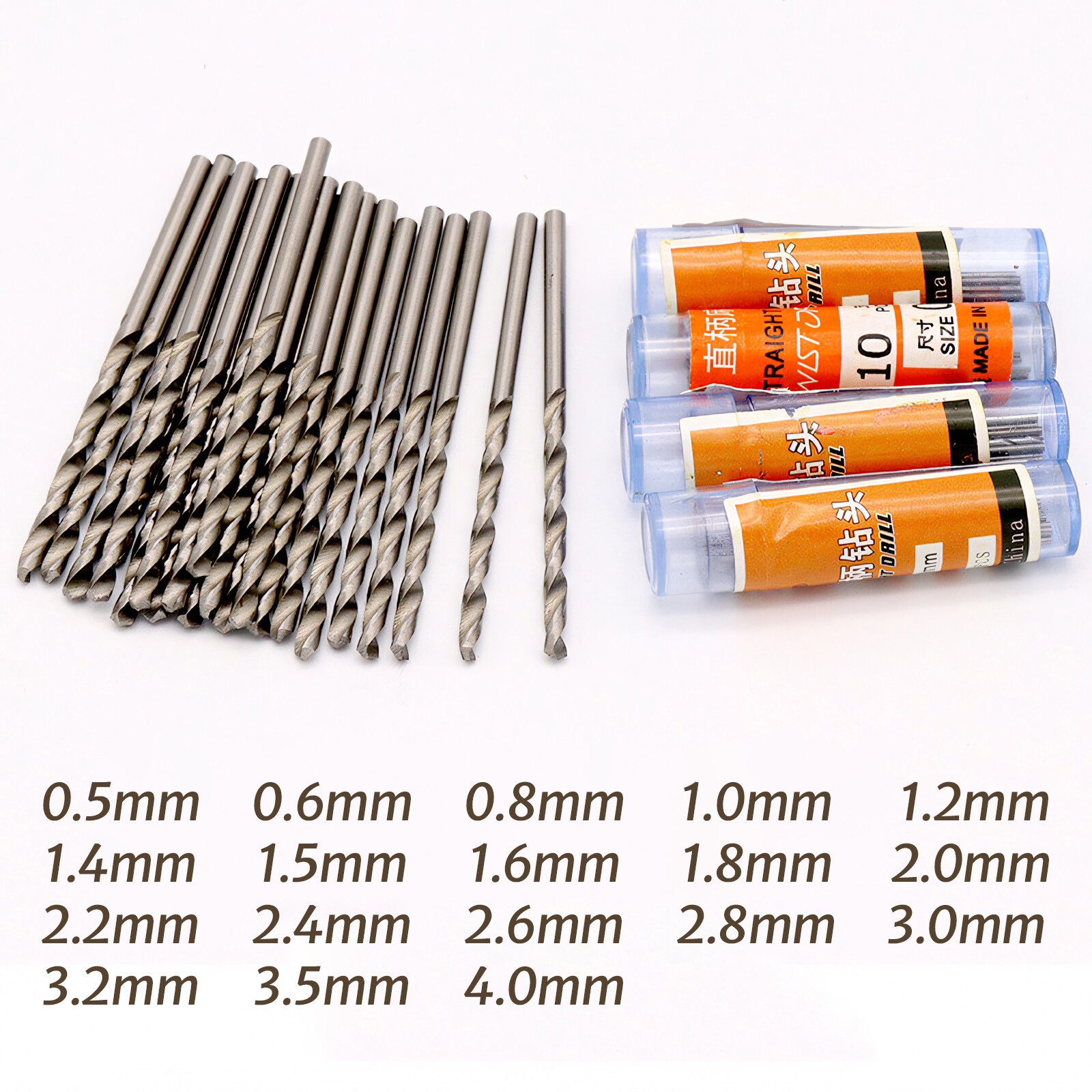 Mini HSS Drill Bit Set Twist Drill Bits 0.5-4mm For Metal, Wood, Stainless Steel