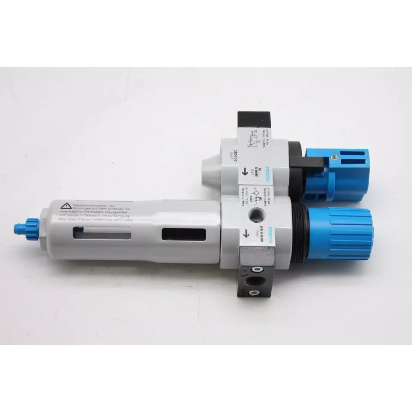 NEW FESTO 185733 LFR-1/4-D-MINI-KC Air source treatment device combination