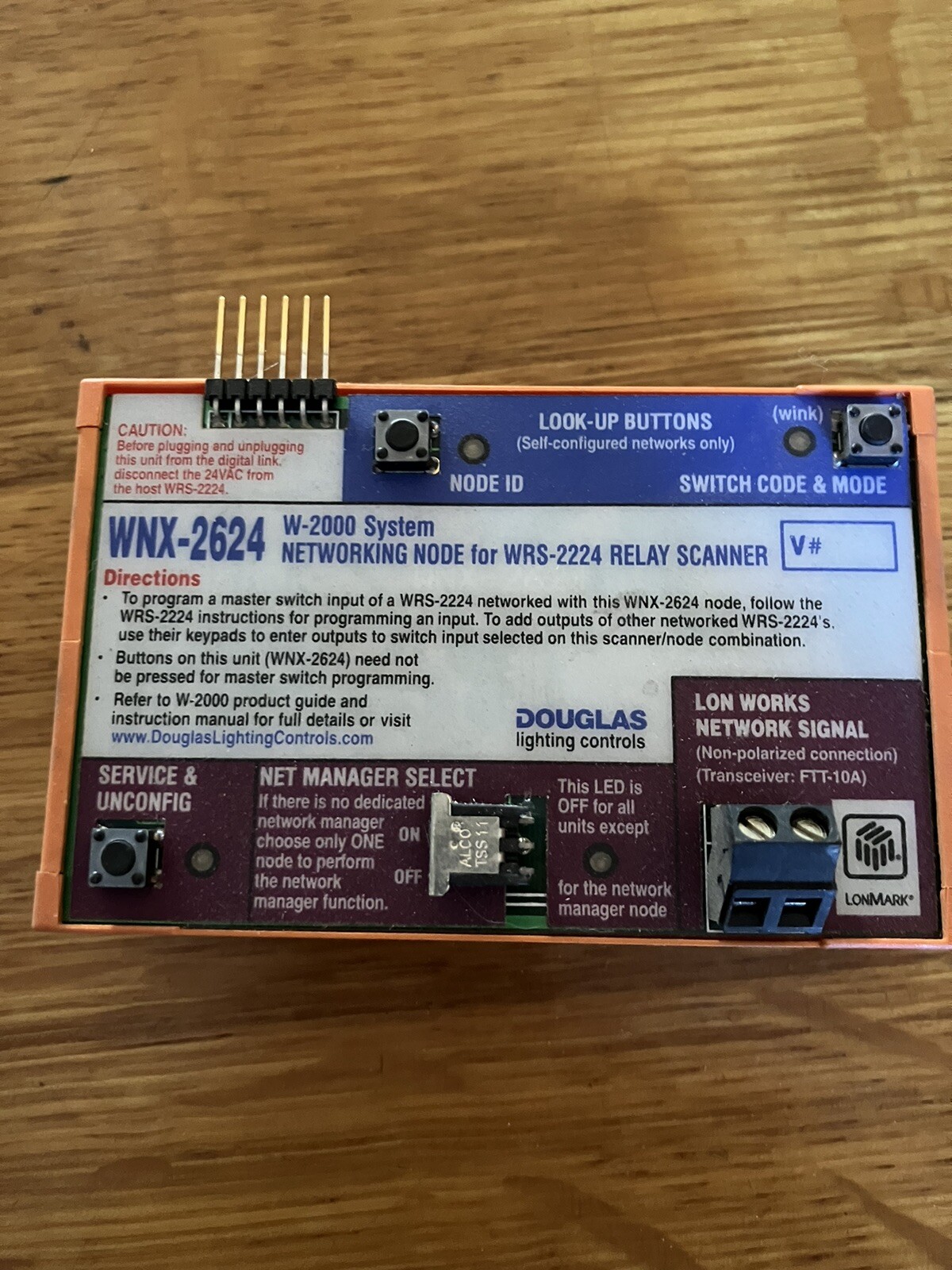 Douglas Lighting Controls WNX-2624 Networking Node