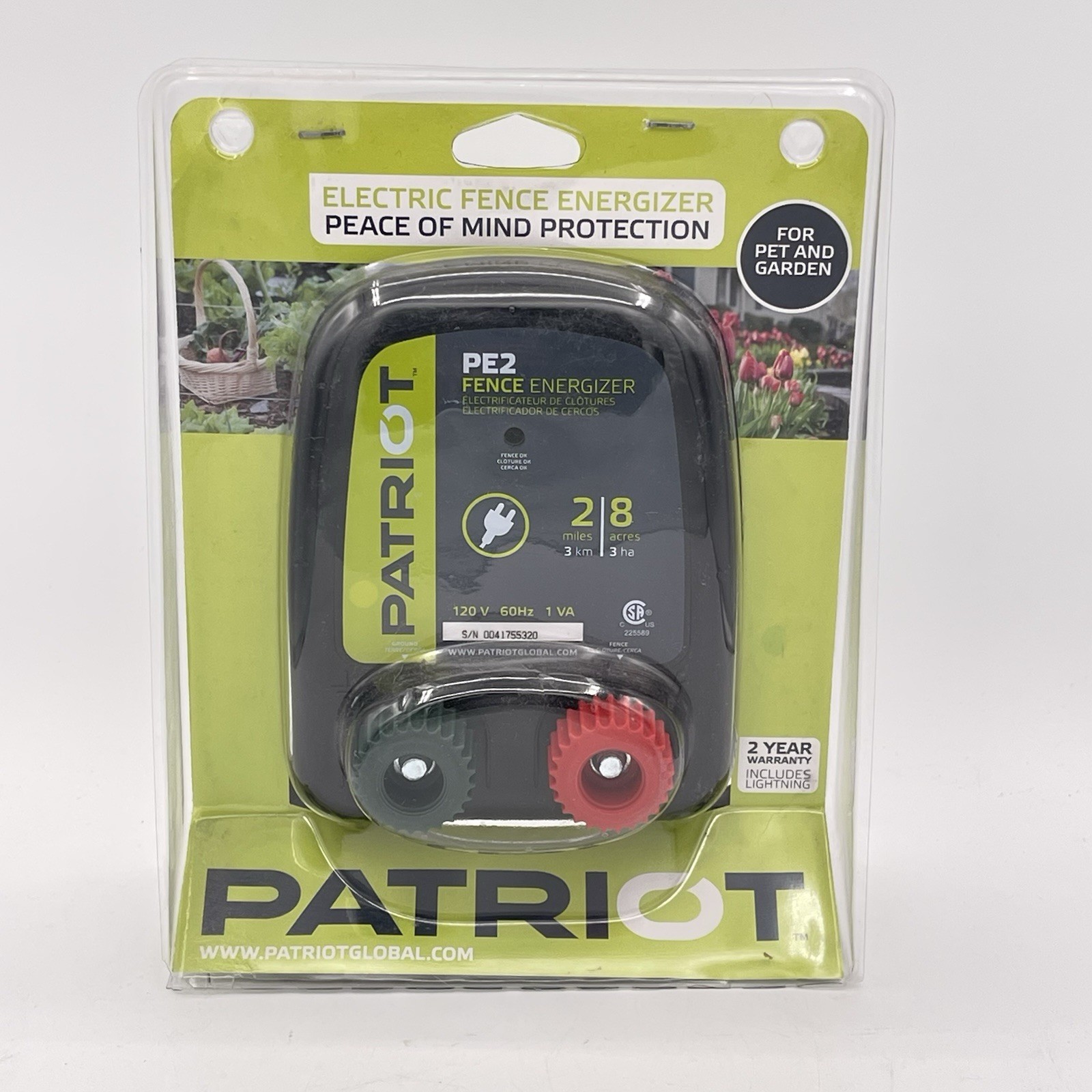 Patriot Electric Fence Energizer PE2 (8 Acres)