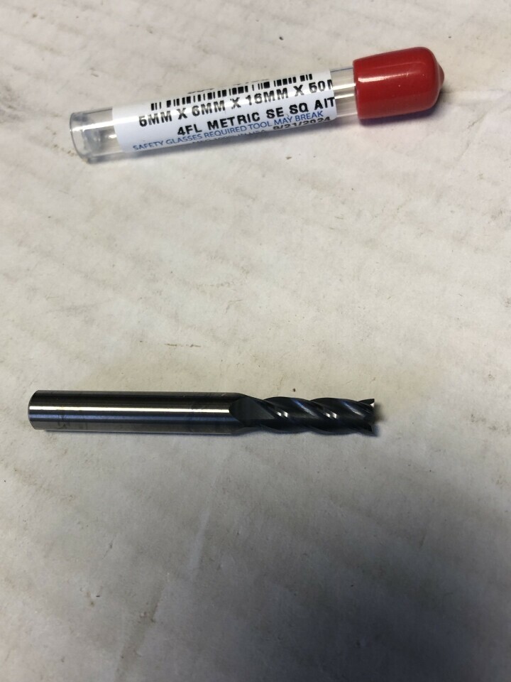 .1969″ 5mm 4 FLUTE SINGLE END AlTiN COATED CARBIDE END MILL