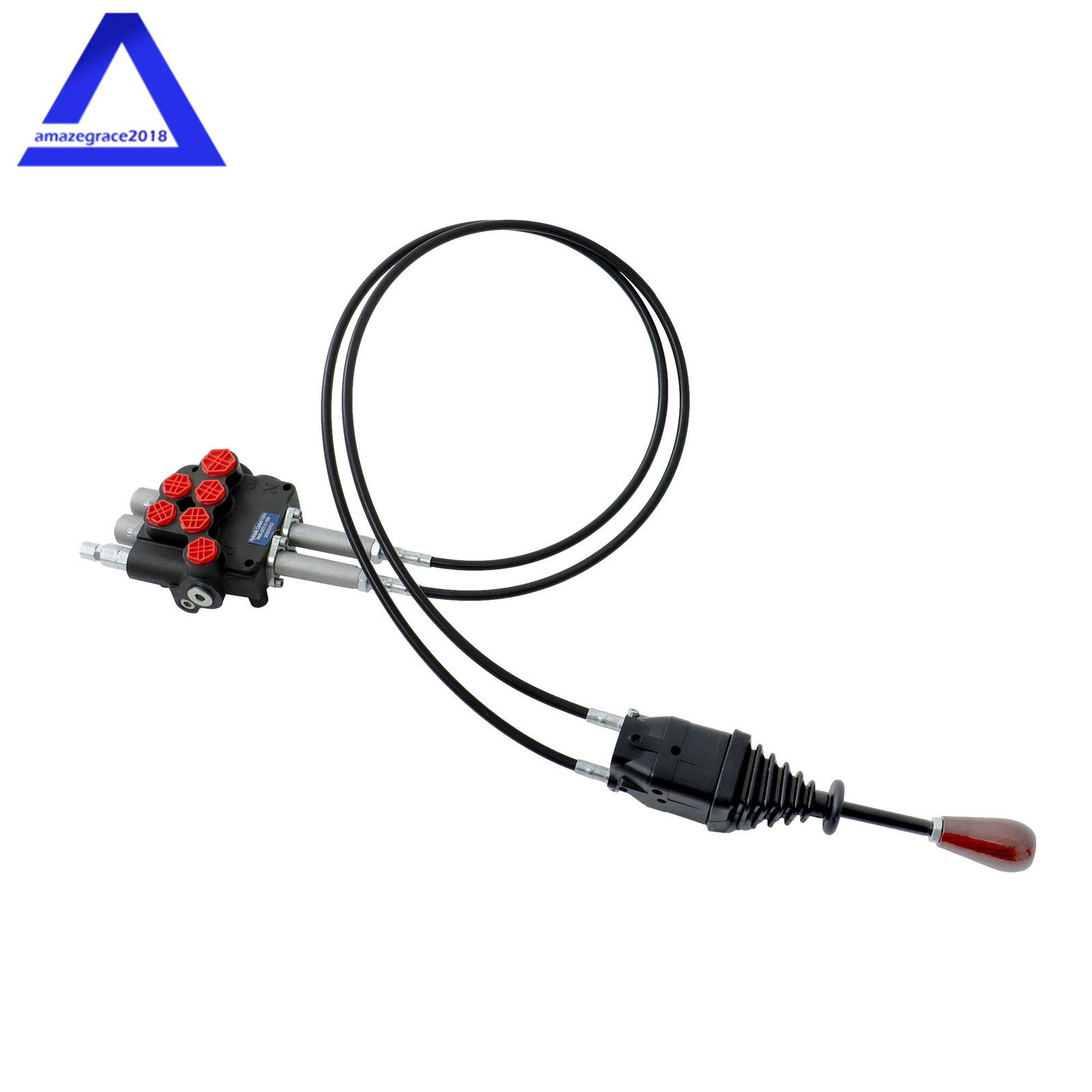2 Spool Remote Control Valve Kit 80lpm/ 21gpm + Joystick + Cable 25MPa