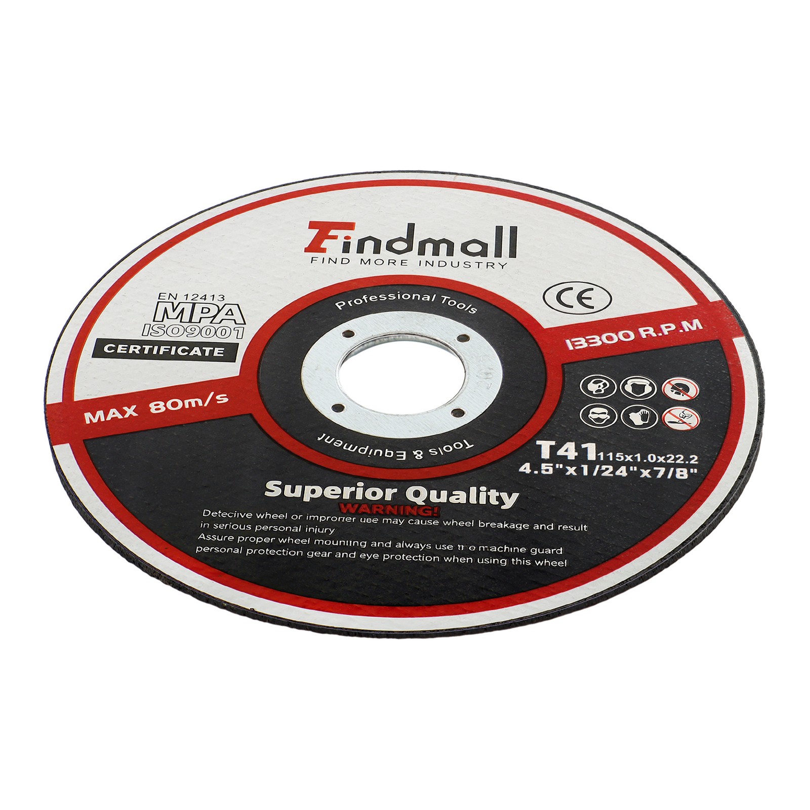 50 Pack Cut Off Wheels 4-1/2 inch Thin Metal & Stainless Steel Cutting Wheel