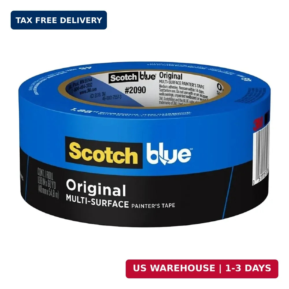ScotchBlue Original Multi-Surface Painters Tape, 2 Inch Wide (1.88 in. x 60 Yds)
