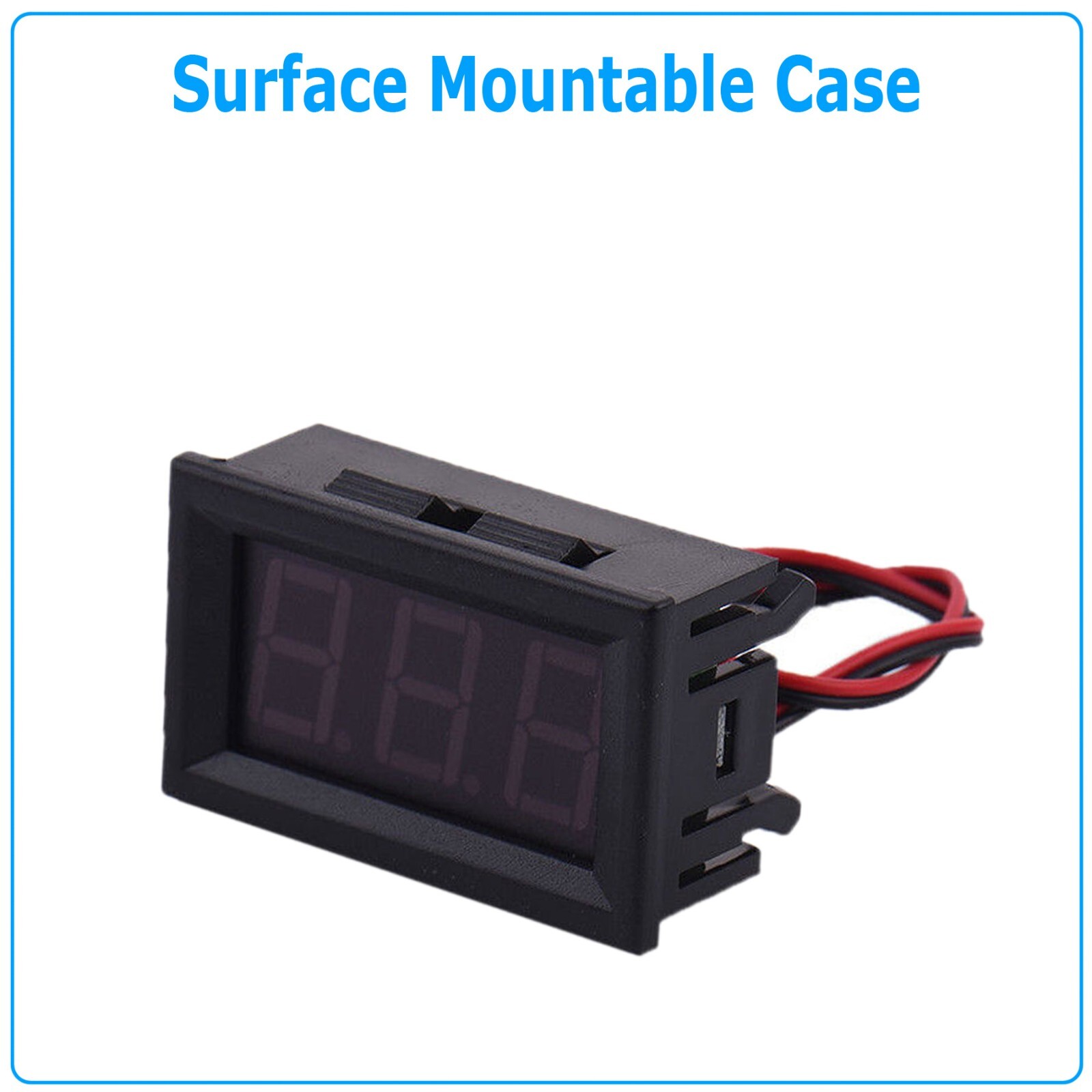 LED 12V ~ 24V Digital Display Voltmeter Car Motorcycle Voltage Gauge Panel Meter