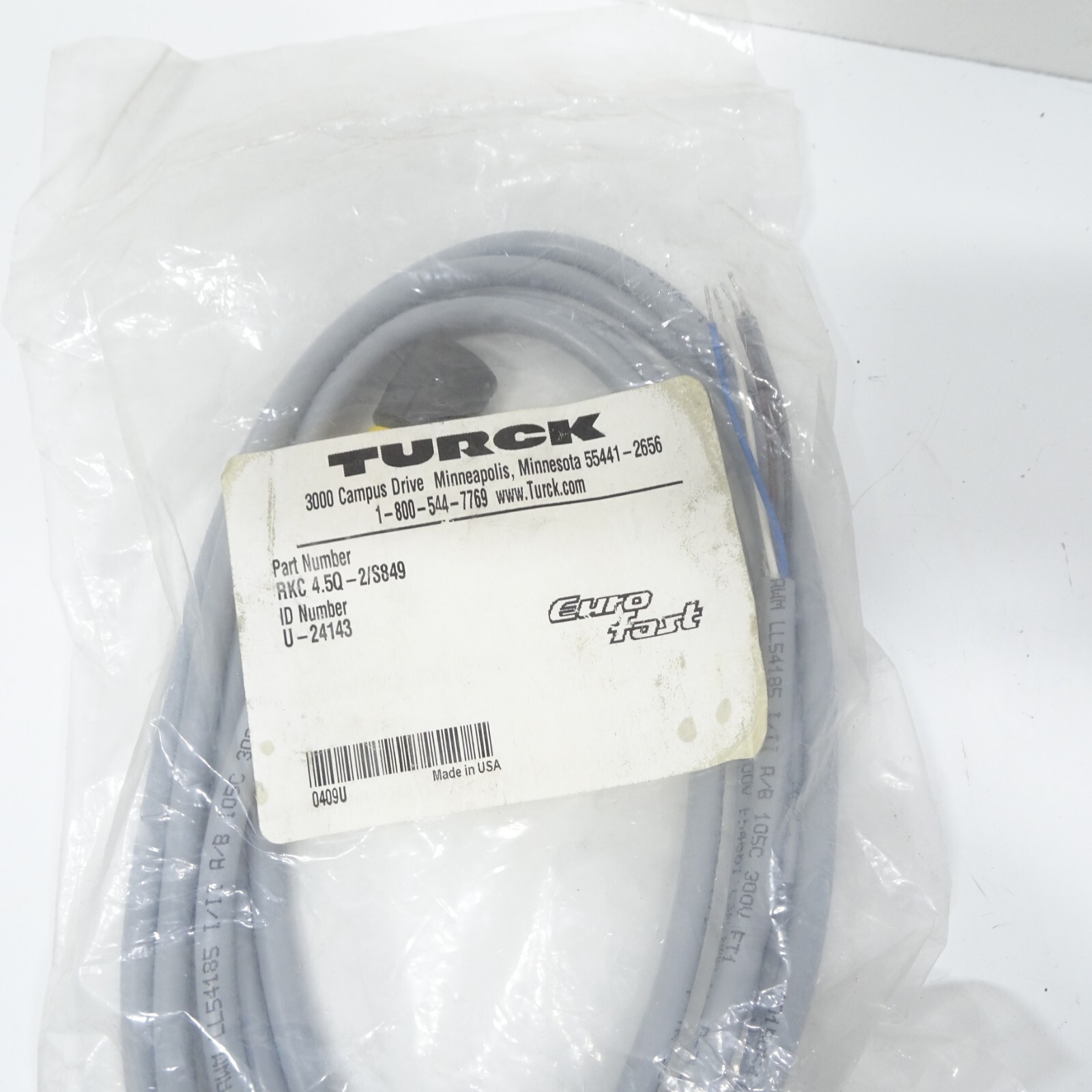 TURCK RKC 4.5Q-2/S849 / RKC45Q2S849 (NEW IN BOX)