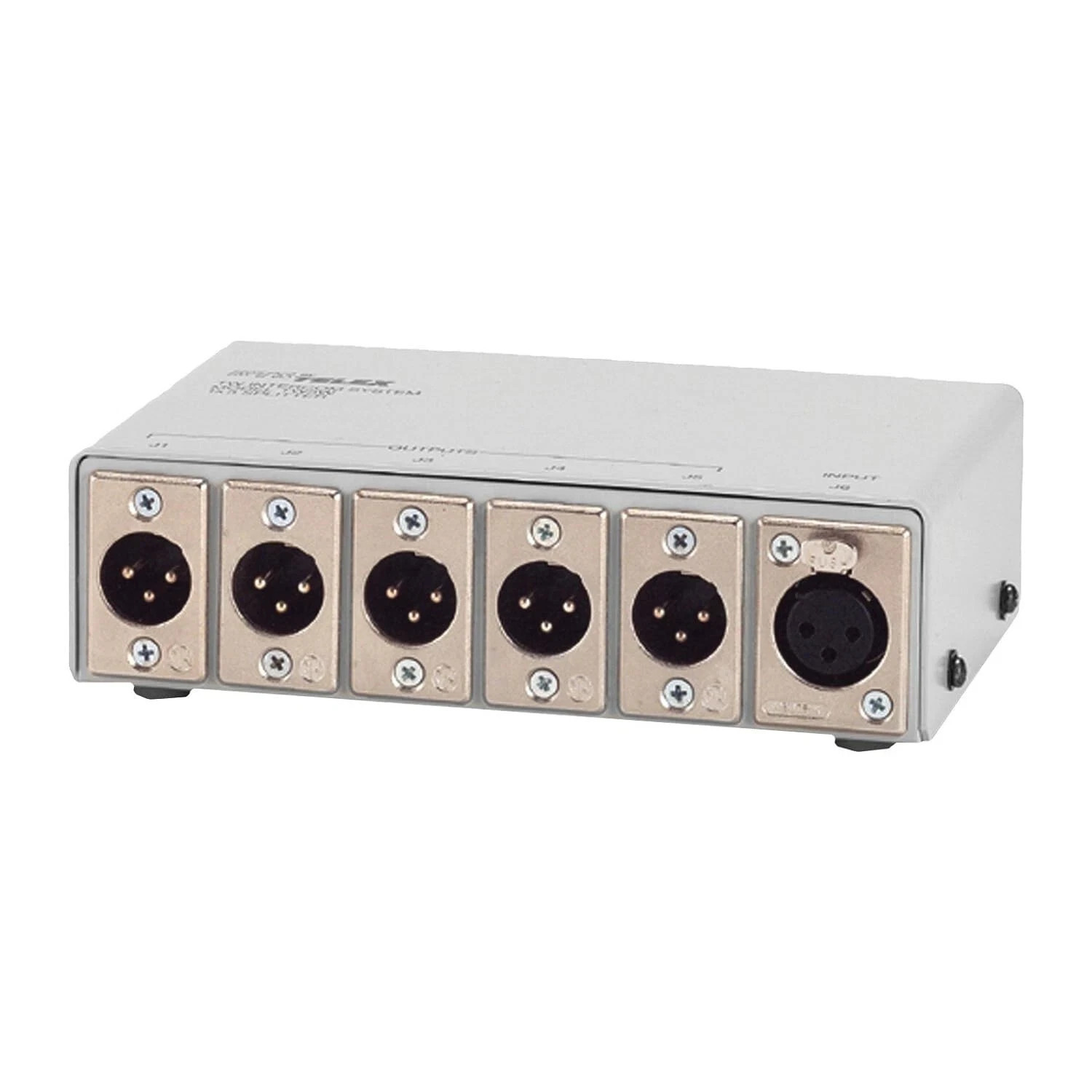 Telex/RTS TW-5W, 1×5 2CH 3-pin XLR-type Passive Splitter – New Old Stock!