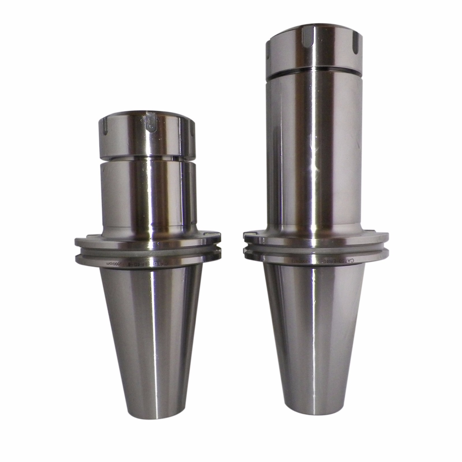 CAT50 ER40 Precision Collet Chucks 2 Pcs w Proj. 4″-6″ Balanced G2.5 @10,000 RPM