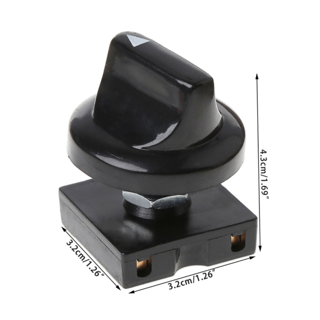 4 Position 3 Speed Fan Switch Rotary Controller with Knob 13A 250V