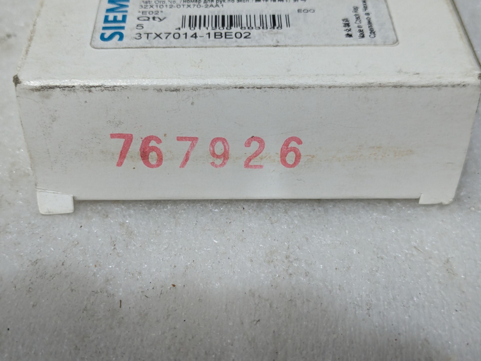 SIEMENS 3TX7014-1BE02 RELAY AC/DC 115V 230V/3A 24V/1A (BOX OF 3)