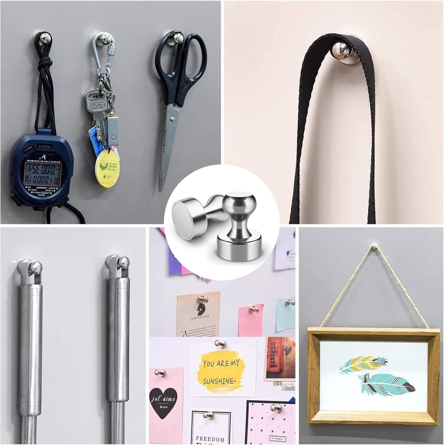 Innovative 48 Pack Magnetic Push Pins – Decorative & Functional for Everyday Use