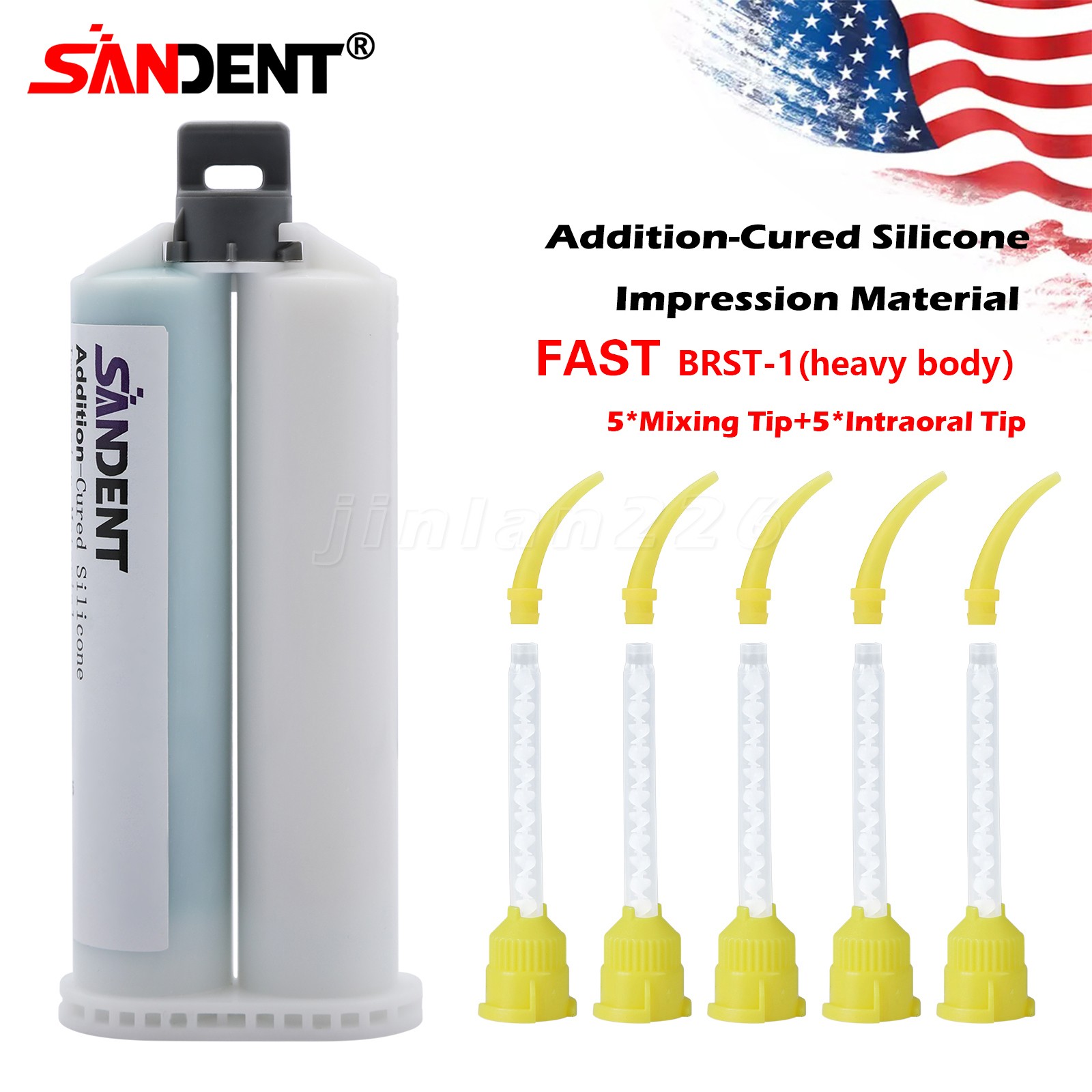 4 x Heavy Body Regular Set Dental Vinyl Polysiloxane Impression Material VPS PVS