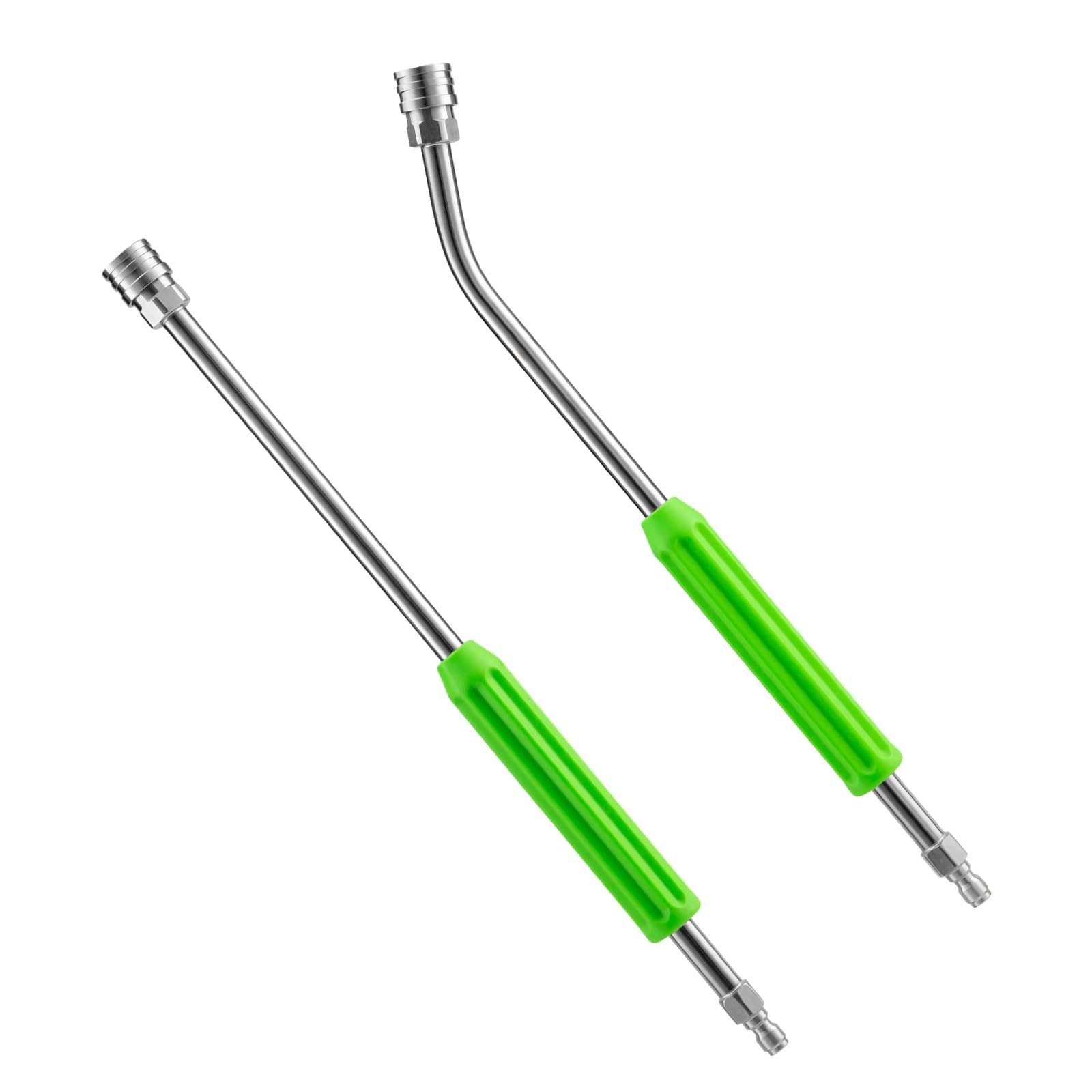 Pressure Washer Extension Wand 17 Inch, 30 Degree Curved and Straight | 1/4″ …