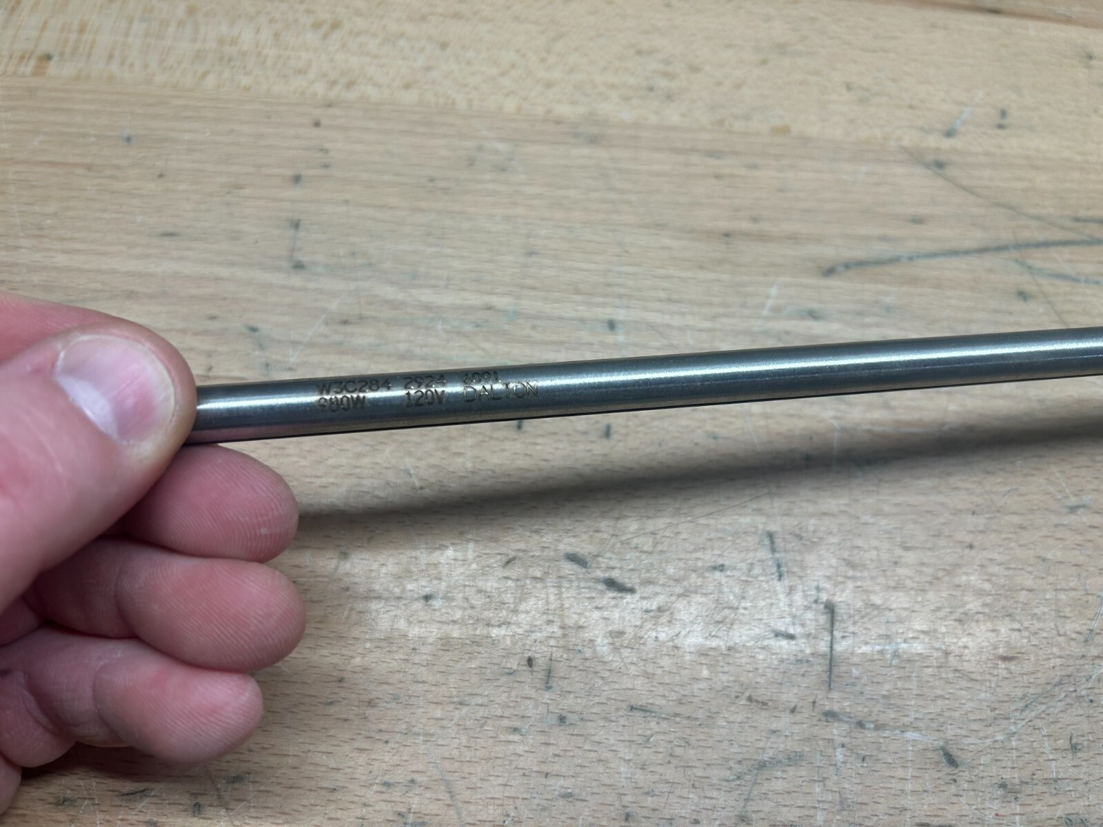 Dalton W3C284 2924 7003 split shaft cartridge heating element, 980W, 120V-NEW
