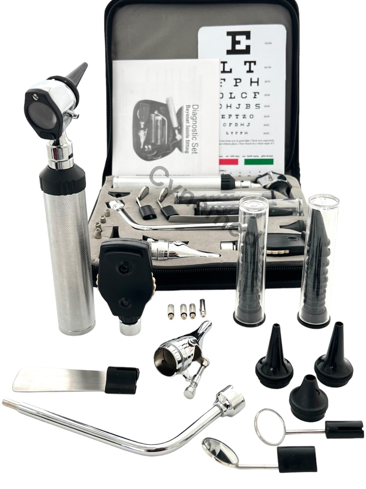 Cynamed usa Diagnostics Professional Physician ENT Kit – Otoscope Ophthalmoscope