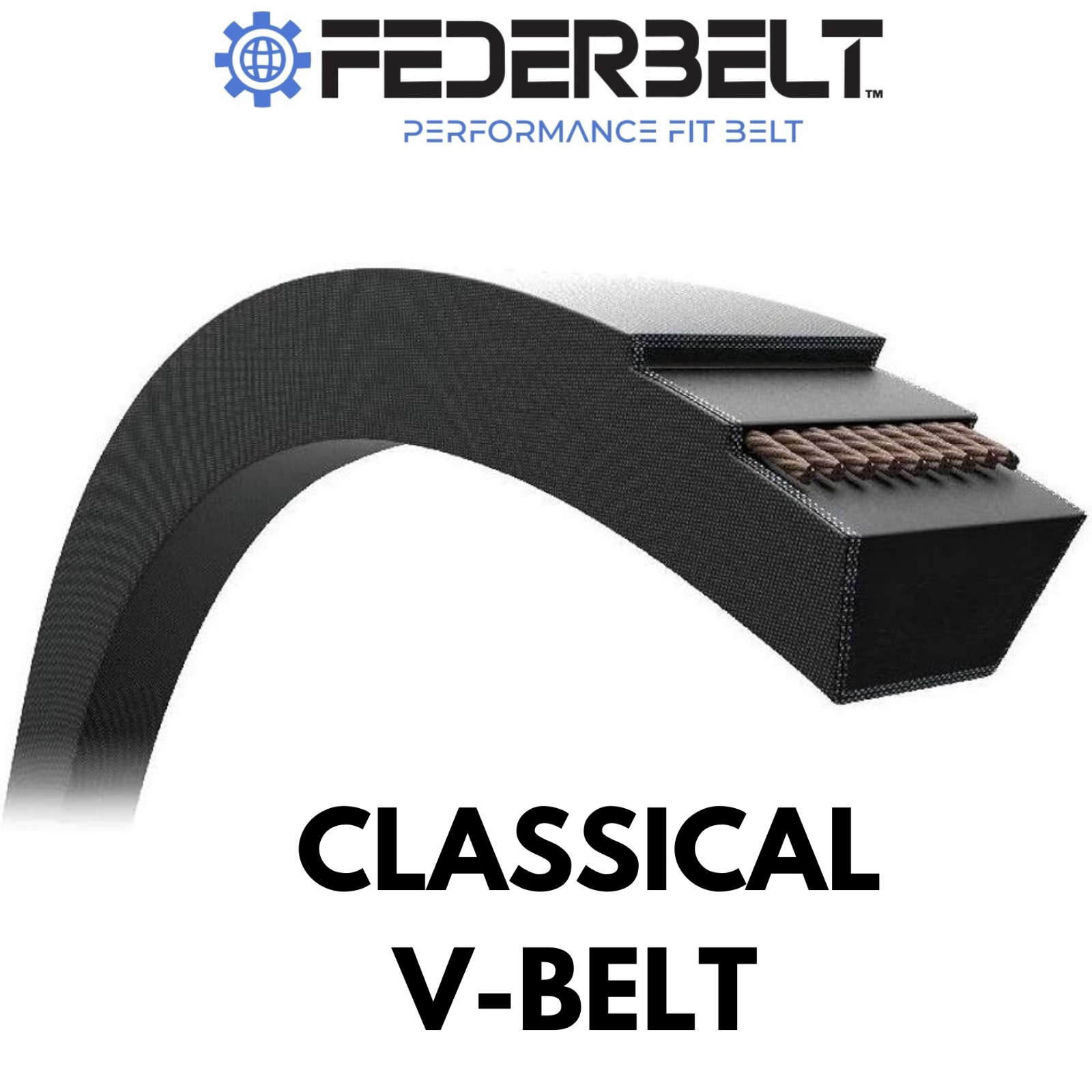 FEDERBELT INDUSTRIAL V-BELT A73 4L750 1/2X75 In