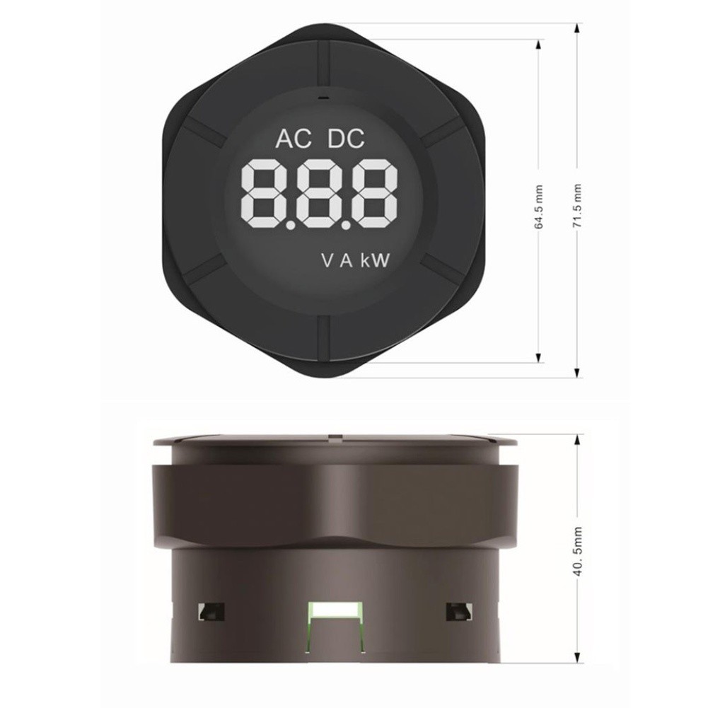 DC 0 300V LCD Digital Voltmeter Large Font Voltage Indicator for Solar LED