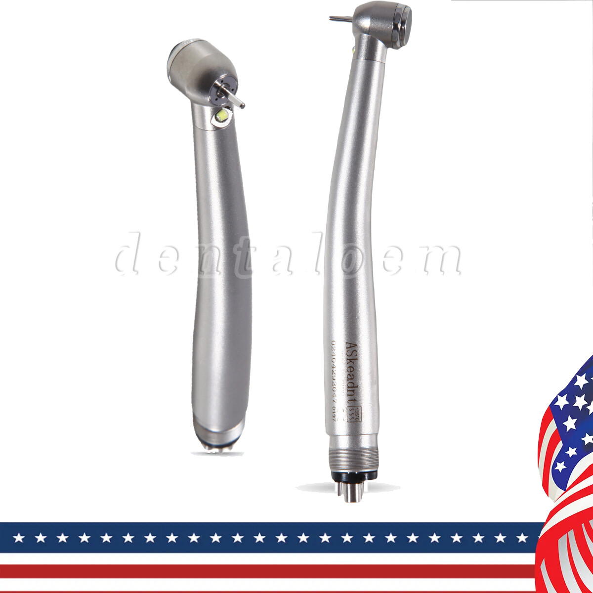 NSK STYLE Dental LED E-generator Fiber Optic High Speed Handpiece Turbine 4 Hole