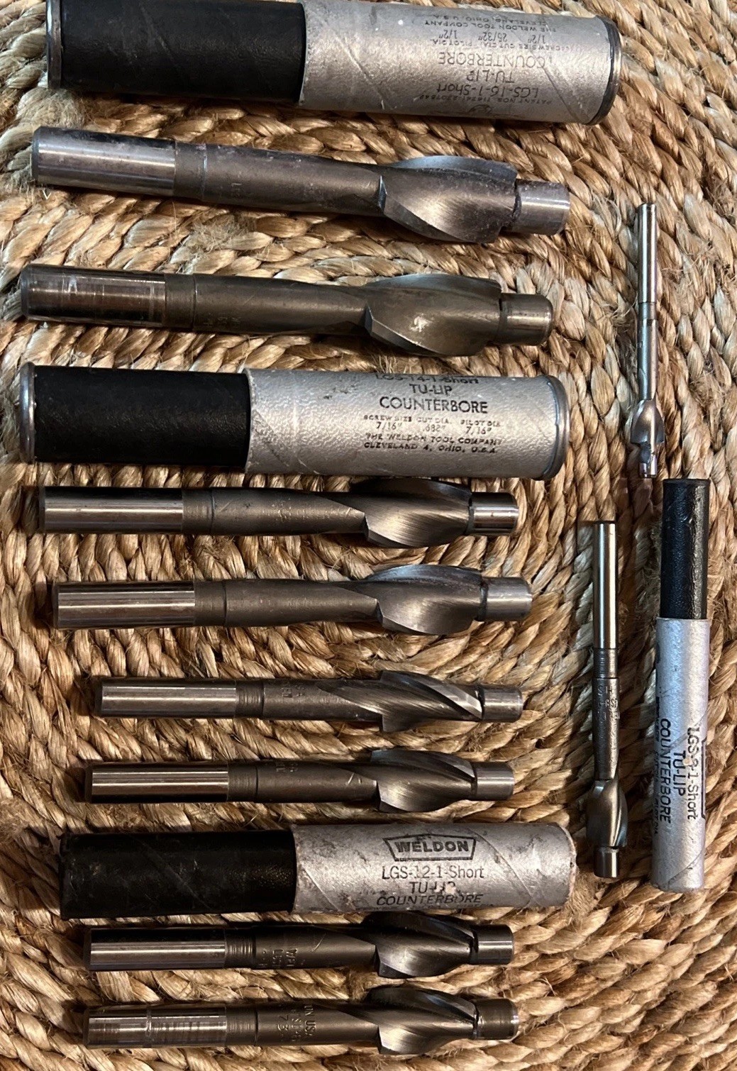 (10) Weldon Tu-Lip Counterbore Various Sizes as Shown See Photos (J1)