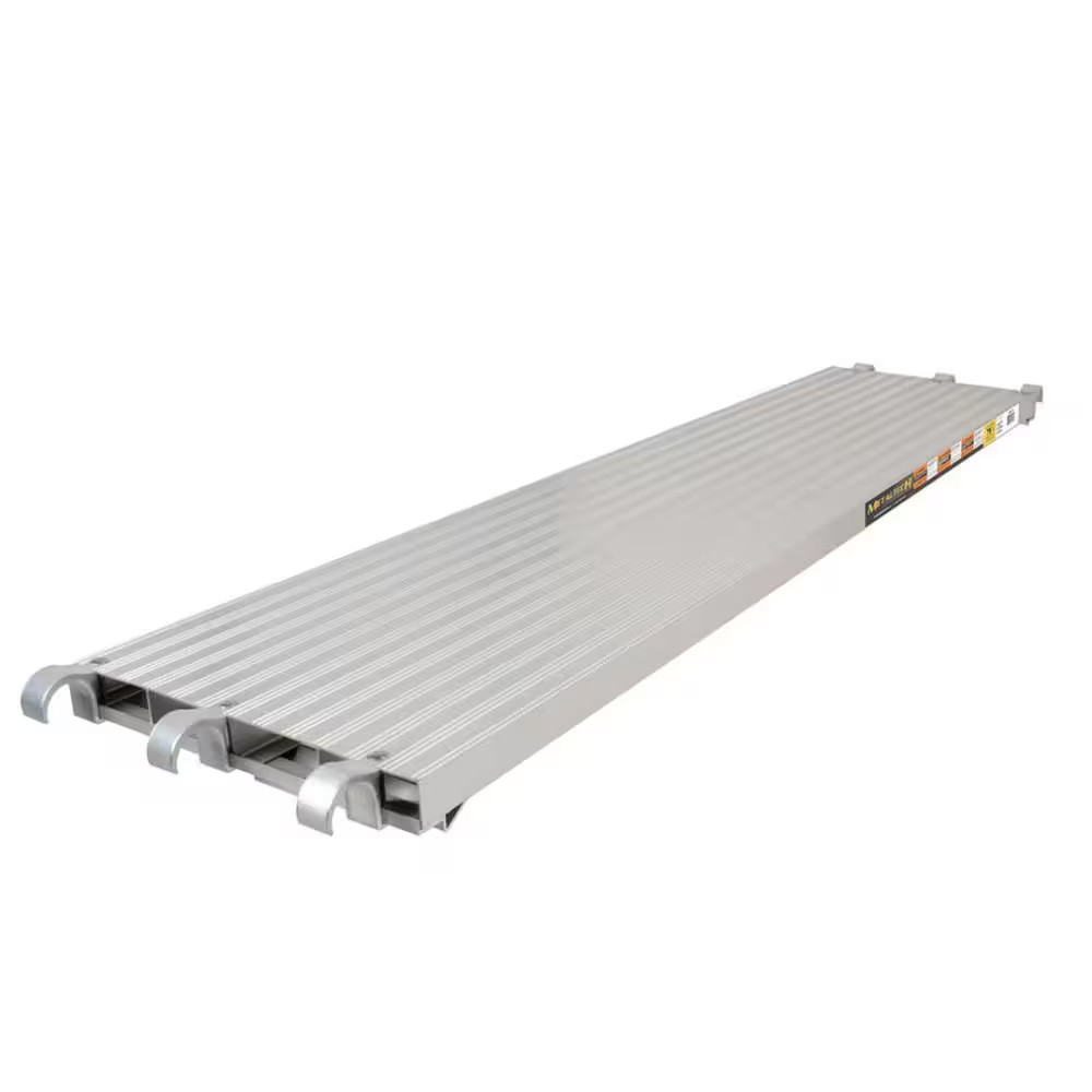 7 Ft. L X 19 In. W All-Aluminum Scaffold Platform and Plank for Standard and Arc