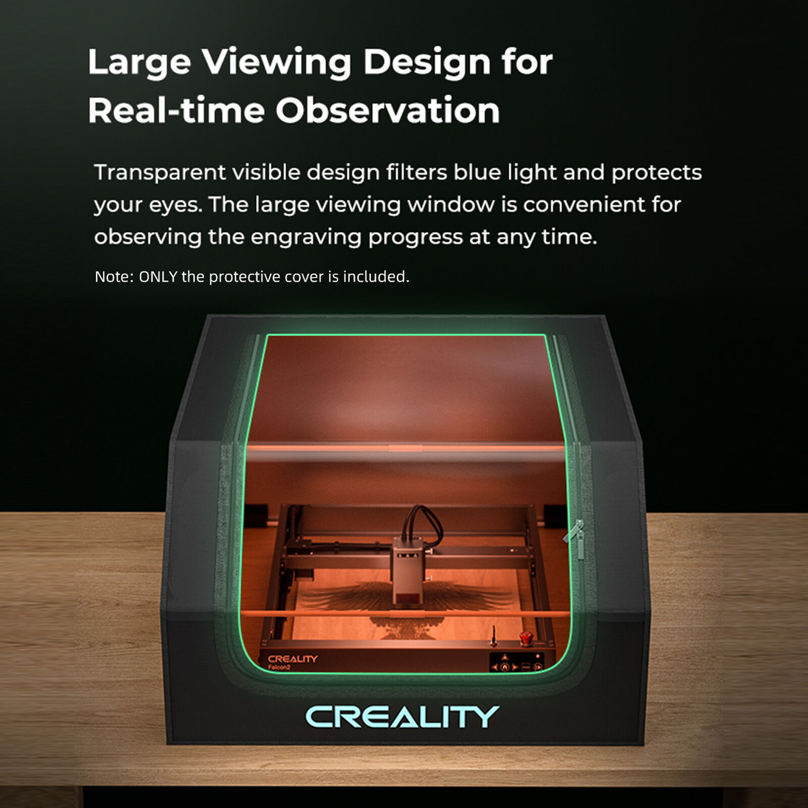 Creality Laser Engraver Enclosure with Ventilation Eye S8D8 Protective Cover